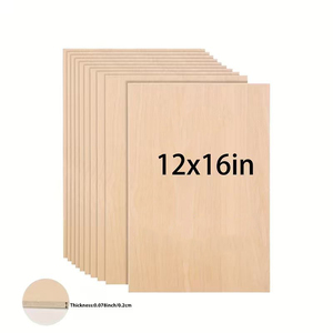 Abd depo 2 mm kontrplak levhalar 12X16 inç Basswood levhalar için lazer kesim DIY Model zanaat oyuncaklar - Product Image 1