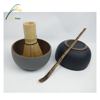 Bol à thé Matcha en poterie artisanale japonaise avec boîte cadeau