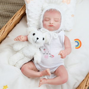 Muñeca Reborn de Silicona y Vinilo de 18 Pulgadas, Cuerpo Completo Realista, con Piel de Bebé Hiperrealista y Material Seguro - Product Image 1