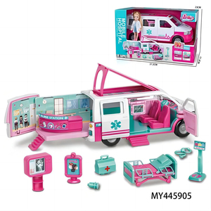 Jouets chanceux, poupée de mode en plastique à faire soi-même, modèle multifonctionnel de jeu d'imitation avec chariot de service de dessert pour filles - Product Image 6