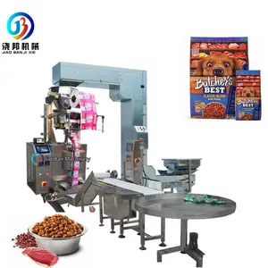 YB-300K Automatic Weighing Pet Biscuit Food Seal Bag Vertical Packing Machine For Animal Cat Food Dog Food Pouch Packing Machine
