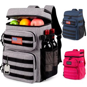 Custom Logo 30can TPU <b>Coolers</b> Portable 840D Soft Sided Insulated <b>Cooler</b> Bag <b>Backpack</b> <b>For</b> Outdoor <b>Backpack</b> with 24L Lunch Bag - Product Image 1