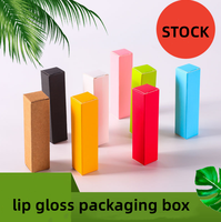 Boîtes à lèvres personnalisées avec Logo, 50 pièces, coffret d'emballage en relief UV avec Spot
