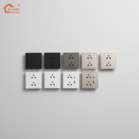 Interruptores de Luz de Doble Pared de Alta Calidad 86, de Cobre Fosforado, 2 Ganglios, 16A 220-250V, con Puerto USB-C, Certificación CE, Personalizables, Fáciles de Instalar en el Hogar