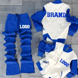 Bộ áo khoác varsity mùa đông unisex 6XL, size lớn, áo khoác nỉ nam thêu logo tùy chỉnh, 100% cotton, cung cấp dịch vụ OEM - Product Image 6