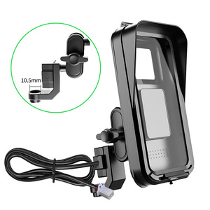 Support de charge pour téléphone portable étanche pour moto électrique rechargeable, support de navigation pour téléphone portable pour vélo Meituan - Product Image 1