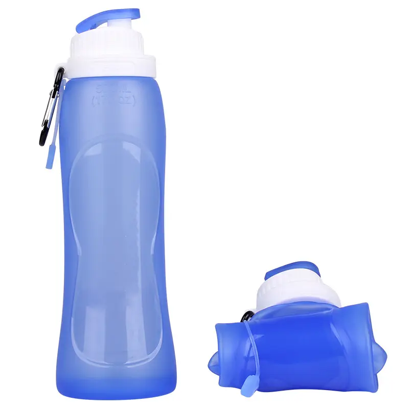 Customized Logo 17oz 500ml Hydration Soft Sport Collapsible Foldable Tpu Water Bottle Soft Flask
