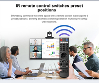 Cámara PTZ NDI HX2 4K con IA y Seguimiento Automático, Zoom 20X, USB, LAN, PoE, Directo de Fábrica, para Transmisión en Vivo de Iglesias/Conferencias y Videoconferencias