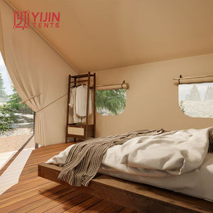 เต็นท์รีสอร์ทกลางแจ้งสุดหรู ดีไซน์ล่าสุดจาก Yijin เต็นท์แกลมปิ้ง เต็นท์ซาฟารีลอดจ์ พร้อมประตู - Product Image 4