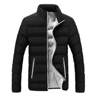 2020 kış kore tarzı ince düz renk yastıklı ceket erkek kısa standı yaka ceket