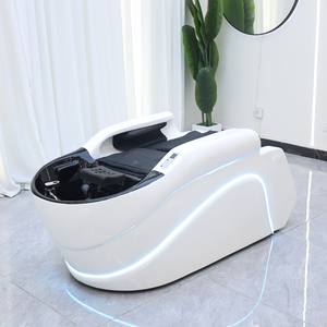 DM Cama de Masaje Eléctrica Ajustable para Terapia Capilar con Vaporizador para Salones de Belleza y Barberías, la Más Vendida - Product Image 1