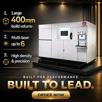 HY-M400 Printer 3D Logam Industri Besar Berdaya Tinggi Laser Presisi Kecepatan Tinggi Otomatis Baru USB Massal Baja Tahan Karat