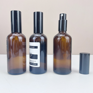 Flacon en verre ambré de 30 ml, flacons compte-gouttes en verre vides pour huile essentielle et sérum, flacon de soin de la peau avec étiquette privée personnalisée - Product Image 3