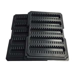 Nampan PCB Antistatik Thermoforming PS (ABS) Plastik Hitam Blister Tray