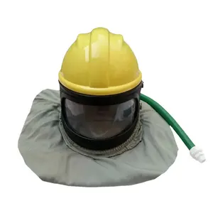Sandblaster Hood Blasting Helmet / Air filter /AIR Supplied Safety Sandblast Helmet with Thermostat filter