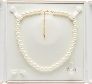Boîte de rangement pour bijoux en cuir PU avec fermeture magnétique, couleur et logo personnalisables, grand ensemble de colliers, bracelets et pendentifs en perles - Product Image 3