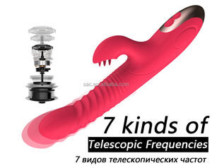 SacKnove <span class=keywords><strong>Adult</strong></span> Female Lesben Teleskop heizung Sexy Spielzeug Silikon Massage G-Punkt Dildo Zunge G-Punkt Kaninchen <span class=keywords><strong>Vibrator</strong></span> Für Frauen - Product Image 3