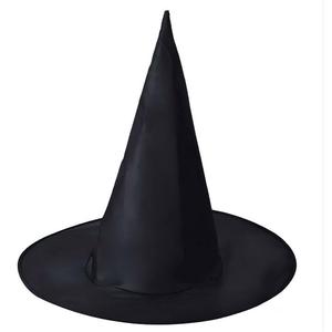 Cappello da Mago/Strega in Tessuto Oxford Nero per Halloween, Accessorio per Costume, Decorazione Conica per Feste Magiche - Product Image 6