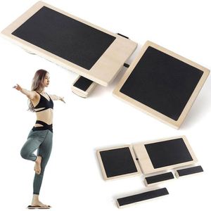 Tabla de Equilibrio de Una Sola Pata - Estirador de Pie Profesional de Madera para Ejercicios de Tobillo, Entrenador de Equilibrio, Estabilizador de Tobillo - Product Image 2