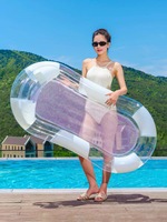 Piscine gonflable d'été, transat flottant pour bronzage, lit de bronzage flottant, pack pratique