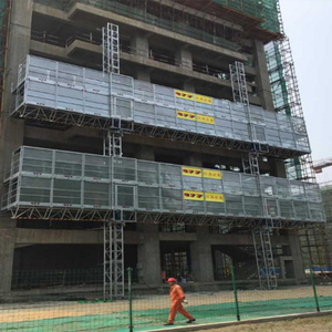 GJJ SCP160 a due livelli a colonna singola a doppio piano constructlon piattaforma di sollevamento 1.6T strato di decorazione della parete esterna - Product Image 2