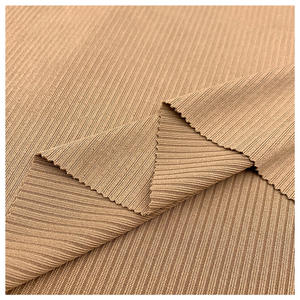 Tejido de punto acanalado suave teñido con hilo 1x1 1*1 2x2 3x2 4*2 100% poliéster para ropa interior, mamelucos, puños de chaqueta - Product Image 6