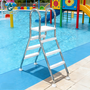 Échelle de <span class=keywords><strong>piscine</strong></span> Water Faery en acier inoxydable robuste, double face, résistante à la corrosion, entrée/sortie facilitée des deux extrémités <span class=keywords><strong>pour</strong></span> piscines - Product Image 1