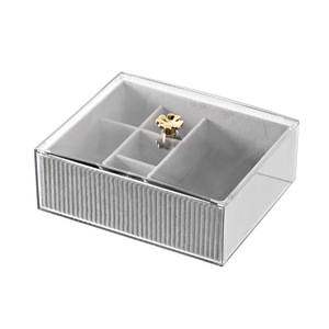 Transparent Jewelry <b>Storage</b> Box <b>Drawer</b> Style With Compartments For Rings Earrings Watches Organizers <b>Plastic</b> Jewelry Box - Product Image 5