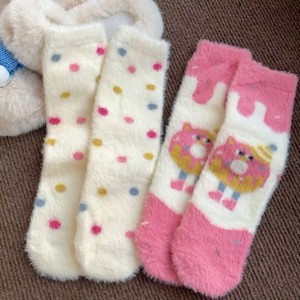 Yubon Feel Cute Cartoon Cozy Hairy Mink Velvet <strong>Socks</strong> Autumn Winter Hosiery Thickened Plush <strong>Warm</strong> Sleep Home Fluffy <strong>Socks</strong> - Product Image 4