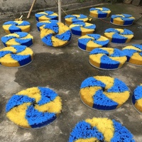 Brosse à disque métallique à fleurs pour lave-linge industriel, directement de l'usine - Personnalisable DIY et OEM