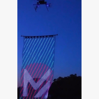 Drone de publicité léger avec écran LED pour la projection numérique volante Solution de bannière de marketing d'événement à fort impact