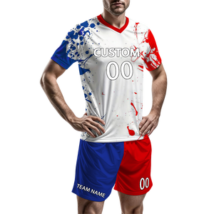 Ensemble de t-shirts de football personnalisés, impression multicolore, nom de l'équipe disponible - Product Image 2