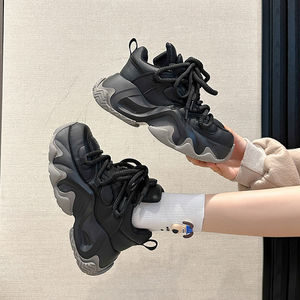 Scarpe Da <span class=keywords><strong>donna</strong></span> di Sport Lace-up Casual <span class=keywords><strong>Sneakers</strong></span> in Mesh Traspirante <span class=keywords><strong>Calzino</strong></span> Nero Della Piattaforma Scarpe Outdoor Scarpe Da Corsa Stretch <span class=keywords><strong>Donna</strong></span> Calzature - Product Image 3