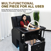 Meubles multifonctions pour salon de manucure, fauteuil de spa pour les pieds, chaise de pédicure électrique avec massage, ensemble de table de manucure