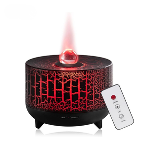 Portable Humidifier Ultrasonic Flame Aromatherapy <b>Diffuser</b> 150*150*110mm <b>with</b> 2H 8H Auto Timer - Product Image 2