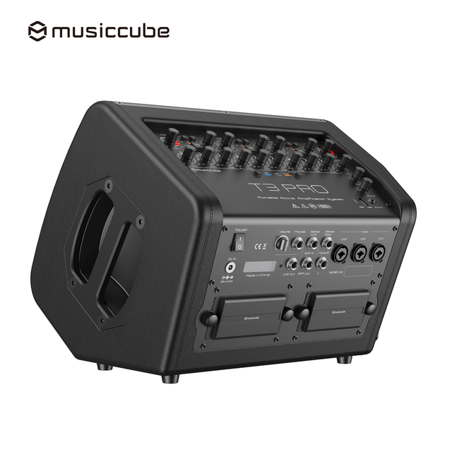 Musiccube T3Pro High-quality 3-channel Stereo Professional Power Amplifier Outdoor pa System Busking Speaker Vocal-Acoustic Speaker