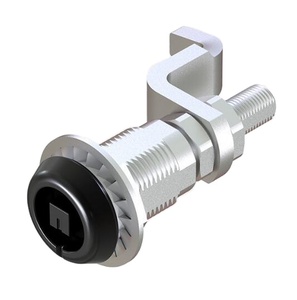 Loquet à came industriel à tête fendue FS7136 <span class=keywords><strong>E3</strong></span>-19-25, en alliage de zinc noir thermolaqué, actionné par outil, à compression, conforme RoHS <span class=keywords><strong>MS</strong></span> - Product Image 2