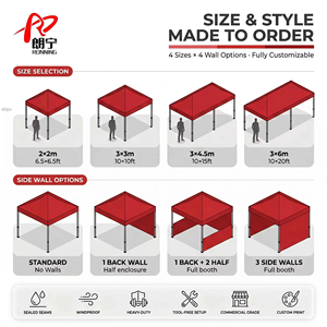 Carpa Plegable Resistente, Impermeable y Resistente al Viento, <span class=keywords><strong>de</strong></span> 10x10, con Estructura <span class=keywords><strong>de</strong></span> Hierro, para Eventos en Interiores/Exteriores y Mercados <span class=keywords><strong>de</strong></span> Pulseras - Product Image 3
