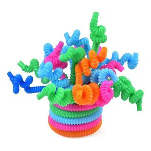 Premium Plastic Pop Tube Fidget <b>Toy</b> <b>Set</b> for Adults Kids with Anxiety ADHD Stress Relief Sensory Fidget <b>Tools</b> Speelgoed - Product Image 1