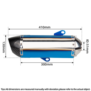 Pot d'échappement <span class=keywords><strong>sport</strong></span> R77 pour Honda PCX <span class=keywords><strong>125</strong></span> 150 160 PCX125 PCX160 2021-2024 Système complet en acier inoxydable bleu Kit de modification - Product Image 2