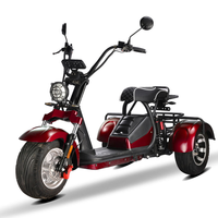Scooter tricycle Loyal Citycoco, pneus de 13 pouces, trois roues, panier arrière, moteur électrique 4000W, cadre en aluminium, batterie au lithium, GPS