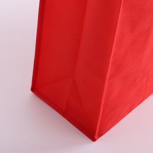 Bolsa de Compras Roja Reutilizable, Ecológica, Económica, Personalizada, de Tela No Tejida, con Cremallera y Correa para el Hombro, Tamaño Mediano - Product Image 6