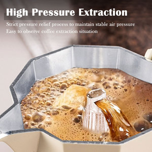 Cafetera Moka Italiana de Aluminio Blanca Mate para Estufa, Precio al por Mayor OEM ODM, Logotipo Personalizado - Product Image 3