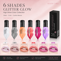 Gloss à lèvres pailleté OEM ODM, brillant à lèvres scintillant, gloss brillant, vente en gros, approvisionnement en vrac, marque privée, maquillage cosmétique pour les lèvres