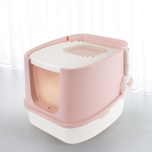 Caja de arena completamente cerrada a prueba de salpicaduras, doble puerta, inodoro para gatos, caja de arena automática inteligente para gatos - Product Image 5
