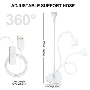 เครื่องอบเล็บยูวี LED ขนาดเล็กแบบตั้งโต๊ะ สำหรับอบเจล สามารถหมุนได้ 360 องศา พกพาสะดวก ใช้พอร์ต USB เหมาะสำหรับร้านทำเล็บและอุปกรณ์ทำเล็บ - Product Image 6