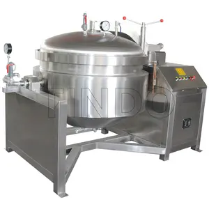 500 Liters Industrial Steam Pressure Cooker for Bone Soup Instant Cooking Kettle 100L Provided Cooking Equipment India Farms 400