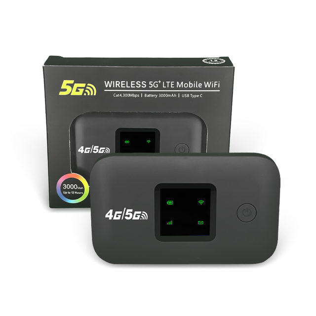 Fast Speed Global Equipment Type-C 4G 5G Portable Unlocked MIFI Router SIM Card Slot Mini 3000mAh Pocket WiFi 4G Mifis Router