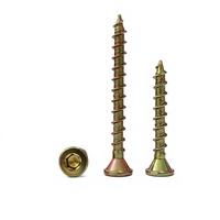 Yellow Zinc Plated Drywall Screws Bugle Head Self Tapping Fasteners for Wood Framing