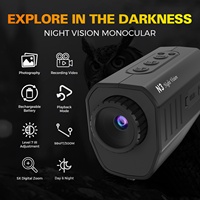 Nouvelles lunettes de vision nocturne infrarouge 4K, grossissement 3X-5X, portée effective de 200 m, imagerie haute définition, enregistrement photo/vidéo